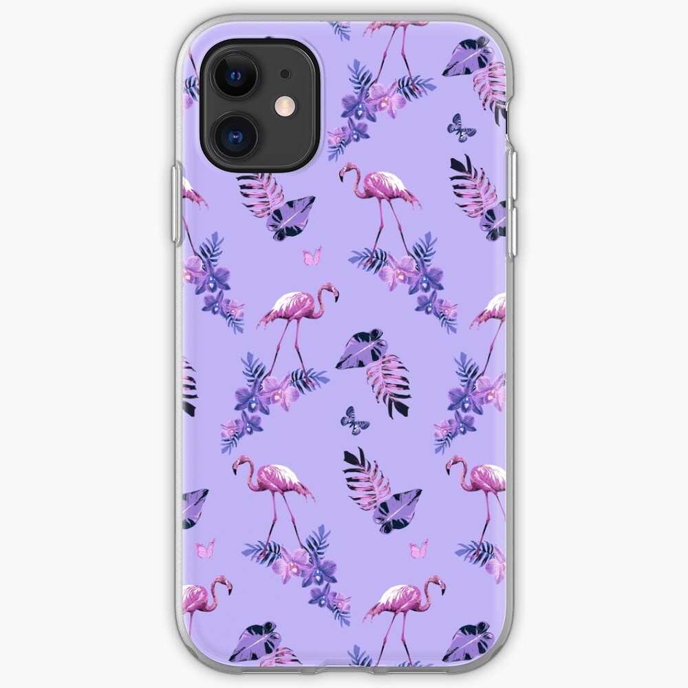 Lavender Flamingo Toille iPhone Case & Cover