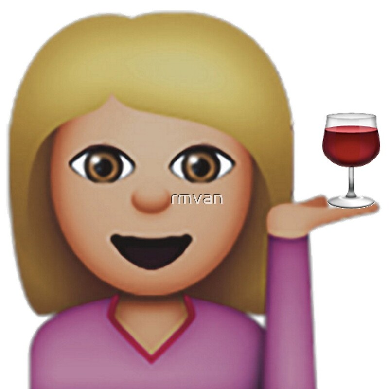 "wine emoji" by rmvan Redbubble