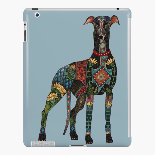 greyhound azure blue iPad Snap Case