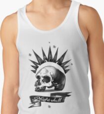 Misfit Skull White Tank Top