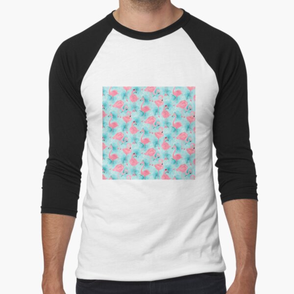 Flamingos Baseball ¾ Sleeve T-Shirt
