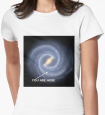 Milky Way: You Are Here Women's Fitted T-Shirt