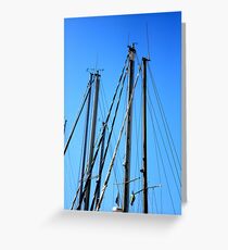 Masts. Greeting Card