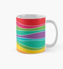 Taza Retro Mod Rainbow Waves