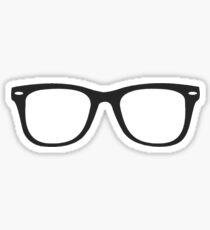 Hipster Glasses - Straight Sticker