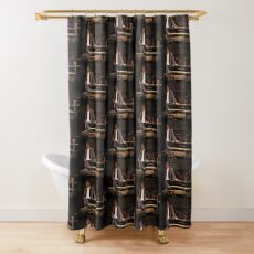 "Tony DuPuis Concert 2 Modern Pixel vibe" Shower Curtain