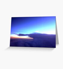 Flying through clouds Greeting Card