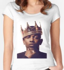 Kendrick Lamar - "The king" Women's Fitted Scoop T-Shirt