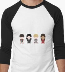 Merlin, Morgana, Arthur, Guinevere Men's Baseball ¾ T-Shirt
