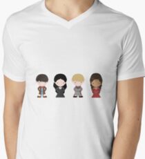 Merlin, Morgana, Arthur, Guinevere Men's V-Neck T-Shirt