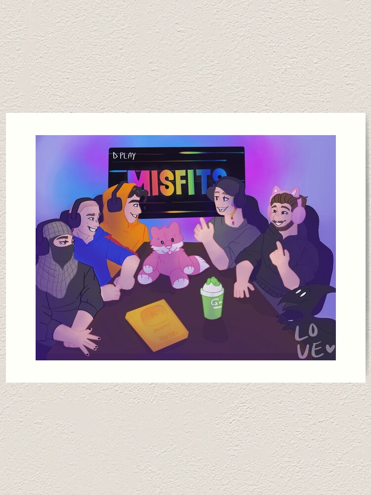 Misfits Podcast Table Art Print By Lovearoundzero Redbubble