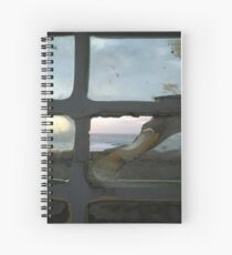 Cuaderno de espiral Please Enlarge. Broken window ocean view