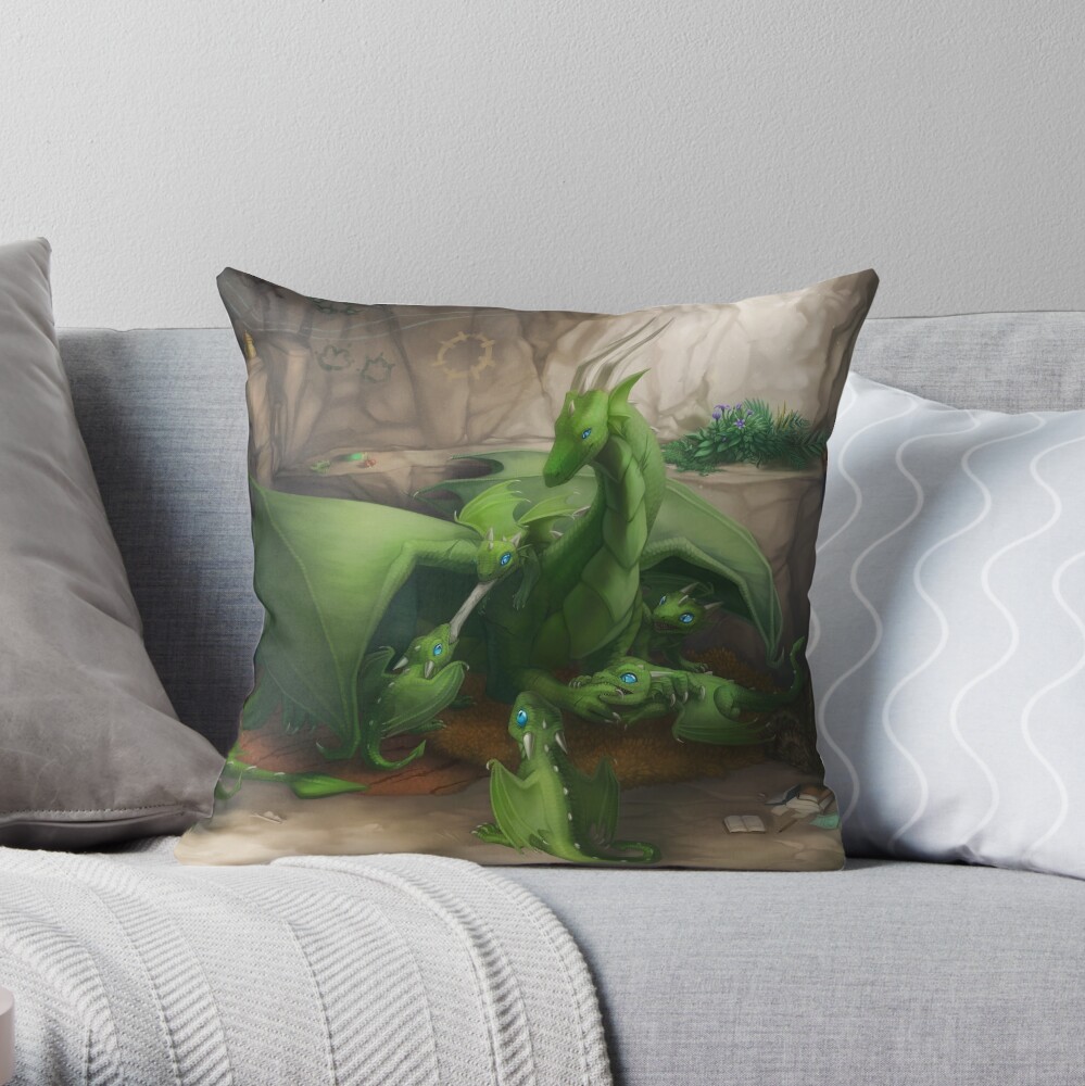 Preoccupied Progenitor Throw Pillow