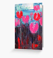 Tulip Landscape Greeting Card