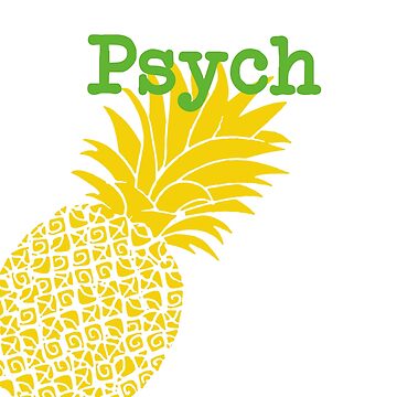 Artwork thumbnail, Minimalist Psych TV Show Pop Culture Lime Yellow Fun Green Pineapple by CanisPicta