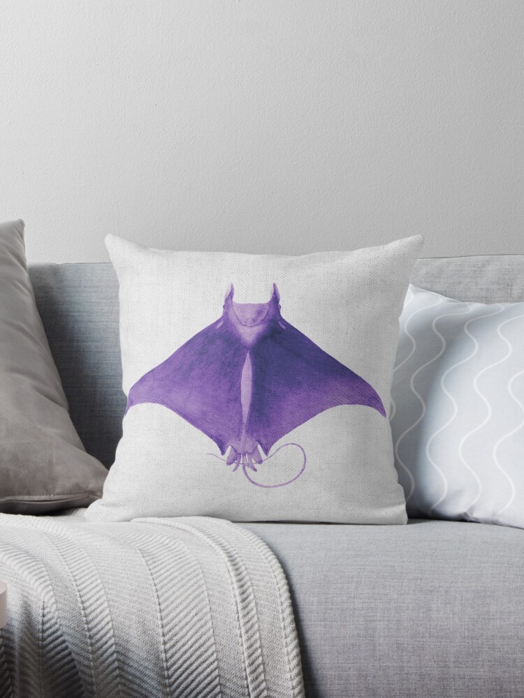 manta ray pillow