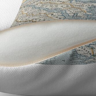 Alternate view of Vintage Map of the Chesapeake Bay (1901) Throw Pillow
