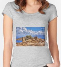 Chalki Ruin Women's Fitted Scoop T-Shirt