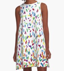 Mickeys Geburtstagskonfetti A-Linien Kleid