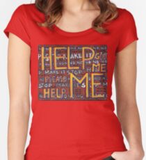HELP ME - God, Help Me! - Brianna Keeper Painting Fitted Scoop T-Shirt