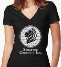The Wolf of Wall Street Stratton Oakmont Inc. Scorsese (in white) Women's Fitted V-Neck T-Shirt
