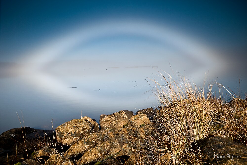 "Fogbow - Great Lake, Tasmania" by Liam Byrne | Redbubble
