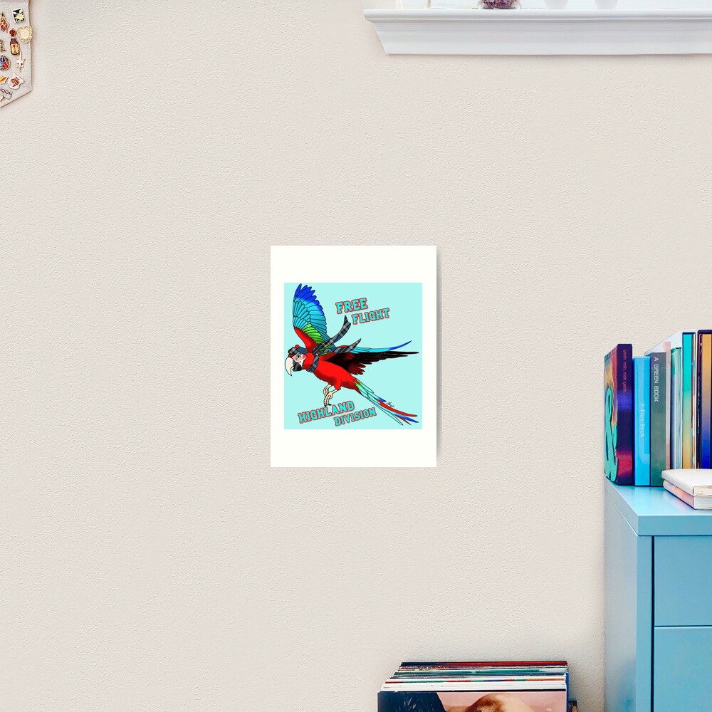 Free-Flight Highland Division Art Print