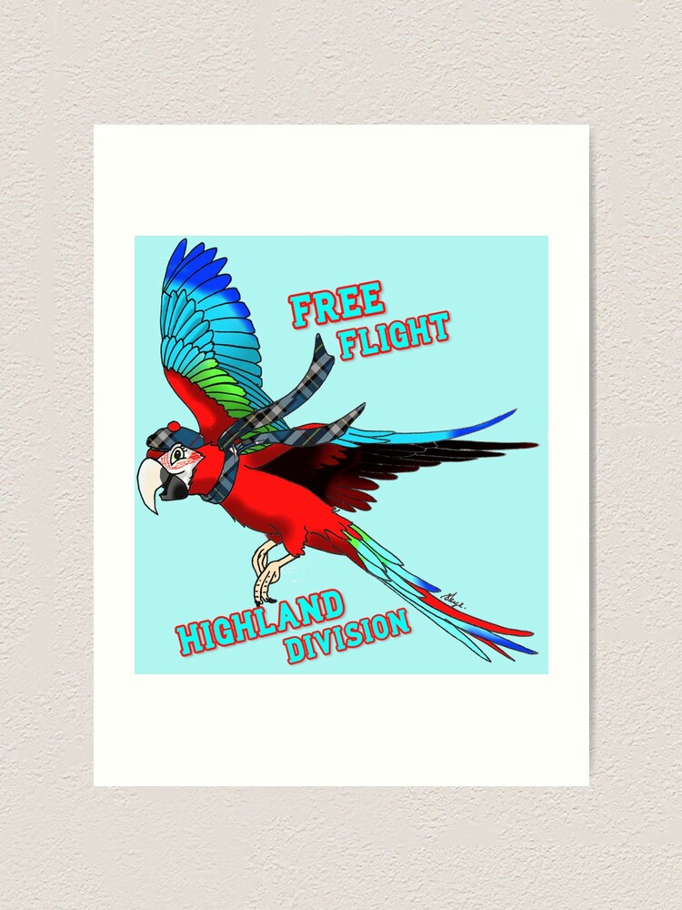 Alternate view of Free-Flight Highland Division Art Print