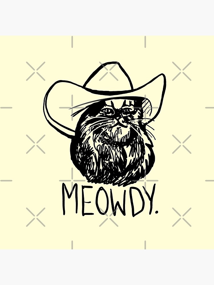 Meowdy Texas Cat Meme by sketchNkustom