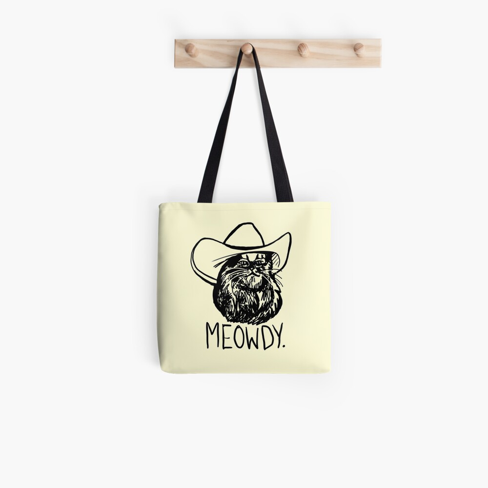 Meowdy Texas Cat Meme Tote Bag