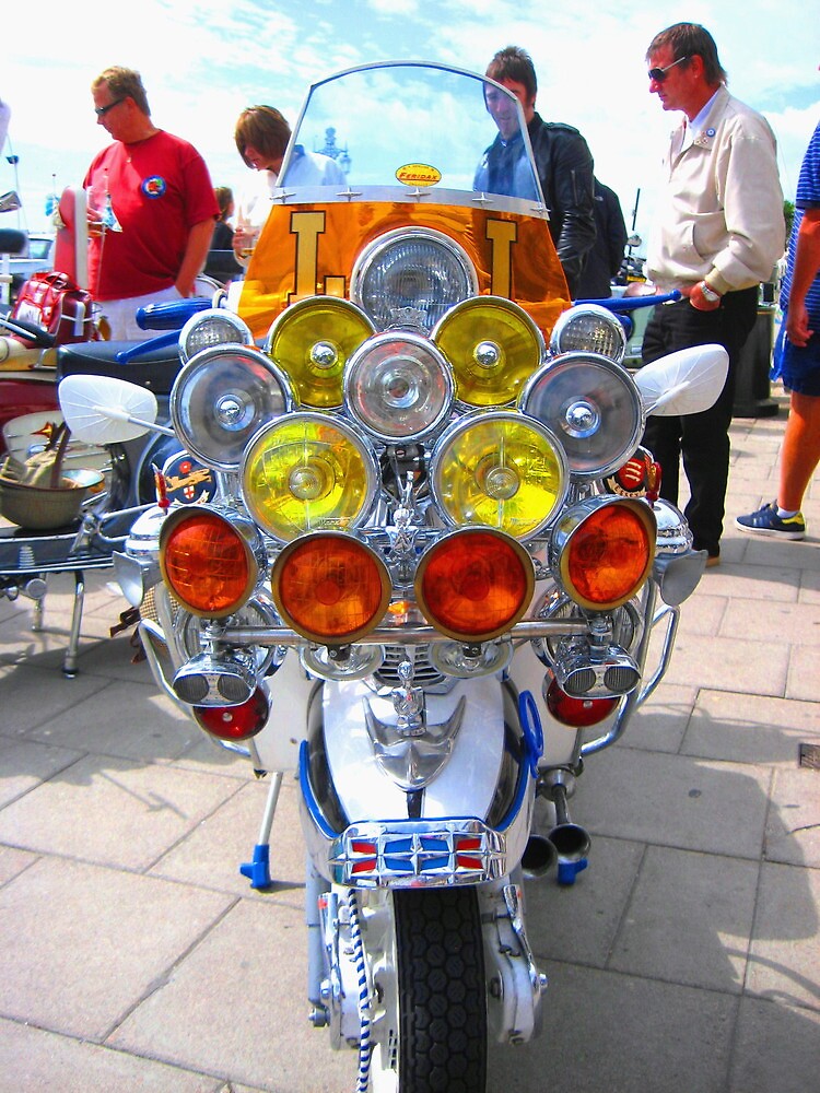 "Classic Mod scooter in Brighton...." by pboddy Redbubble