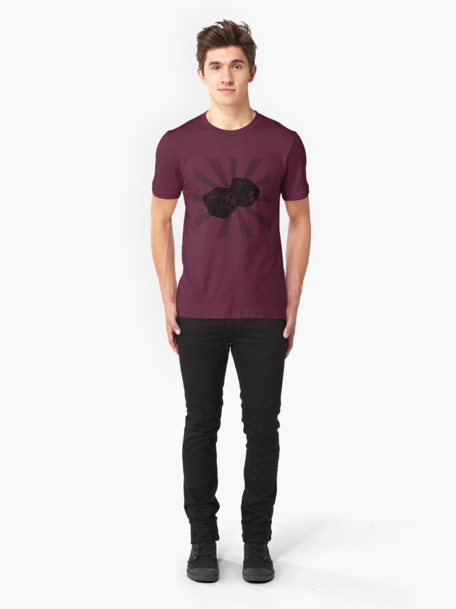 Alternate view of Role the Dice. Slim Fit T-Shirt