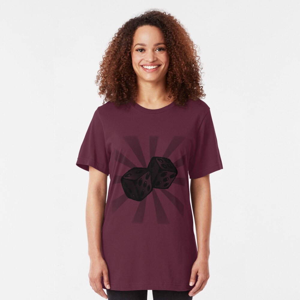 Role the Dice. Slim Fit T-Shirt