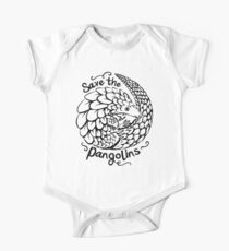 Niedliches Pangolin Geschenk - retten Sie die Pangolins Baby Body Kurzarm