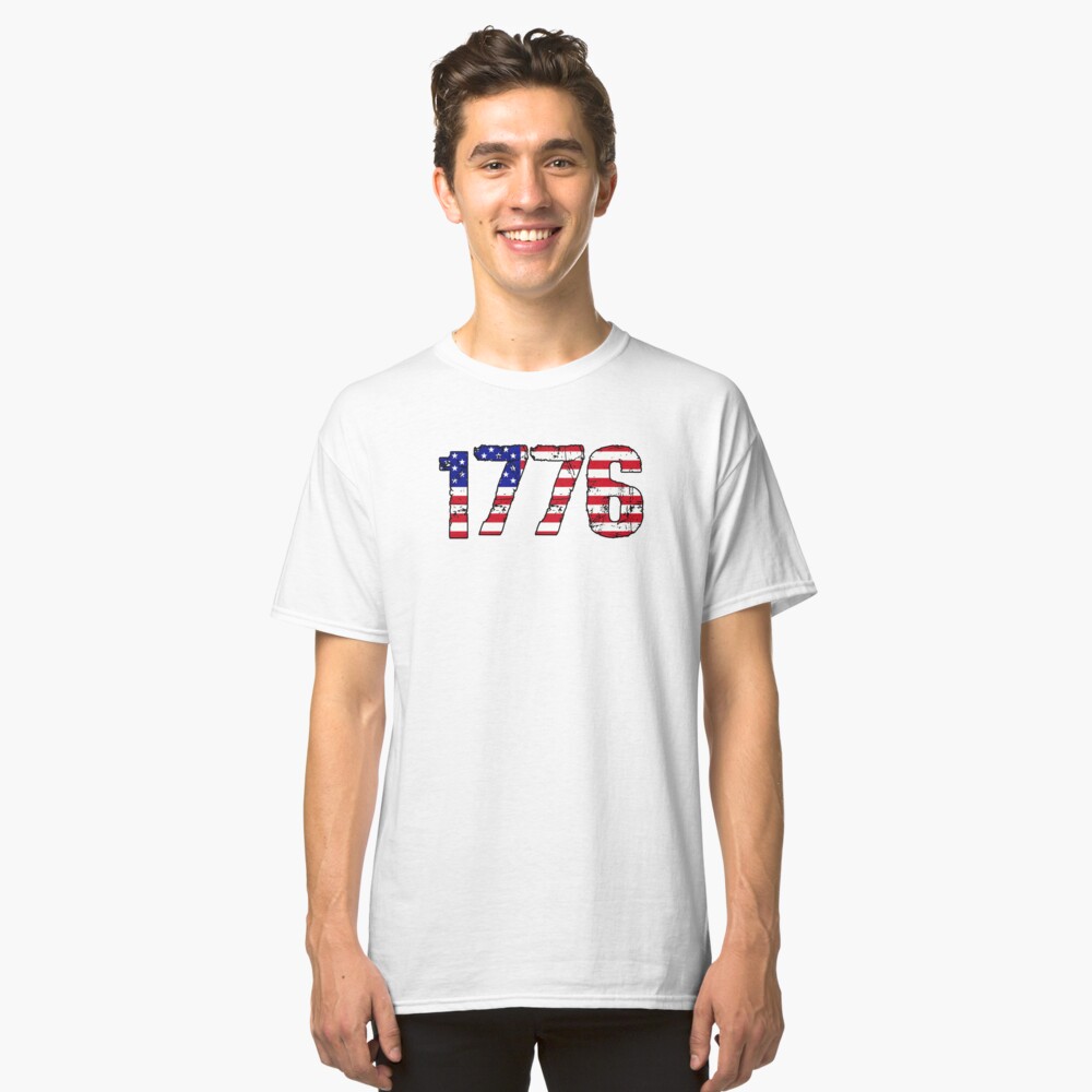 Us Flag 1776 T Shirt By Nkioi Redbubble