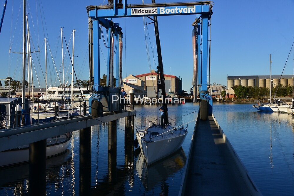 “NEWCASTLE MARINA.” by Phil Woodman | Redbubble