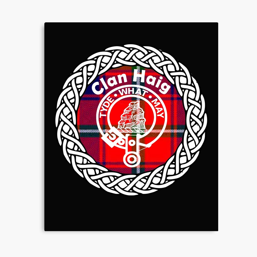 clan-haig-surname-last-name-tartan-crest-badge-canvas-print-by