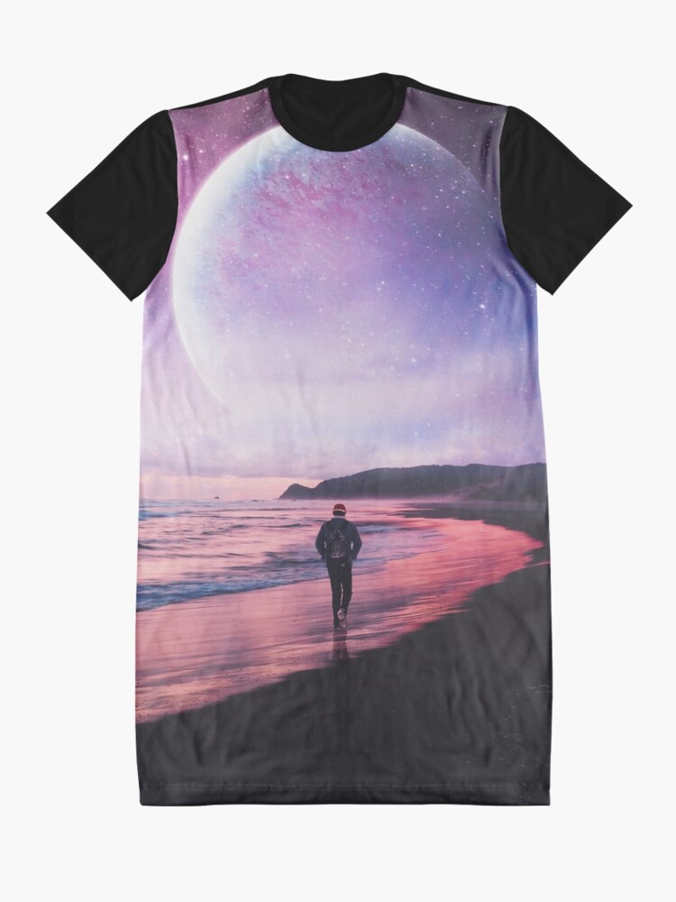 Alternate view of Night Stroll Graphic T-Shirt Dress