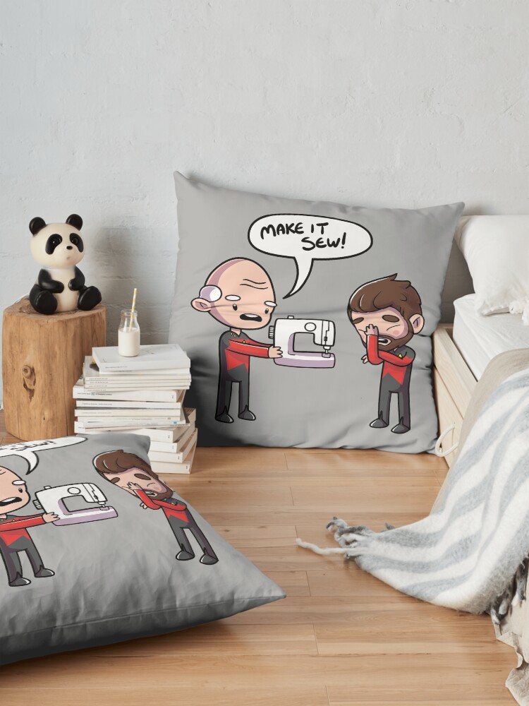 Alternate view of Make It Sew Floor Pillow