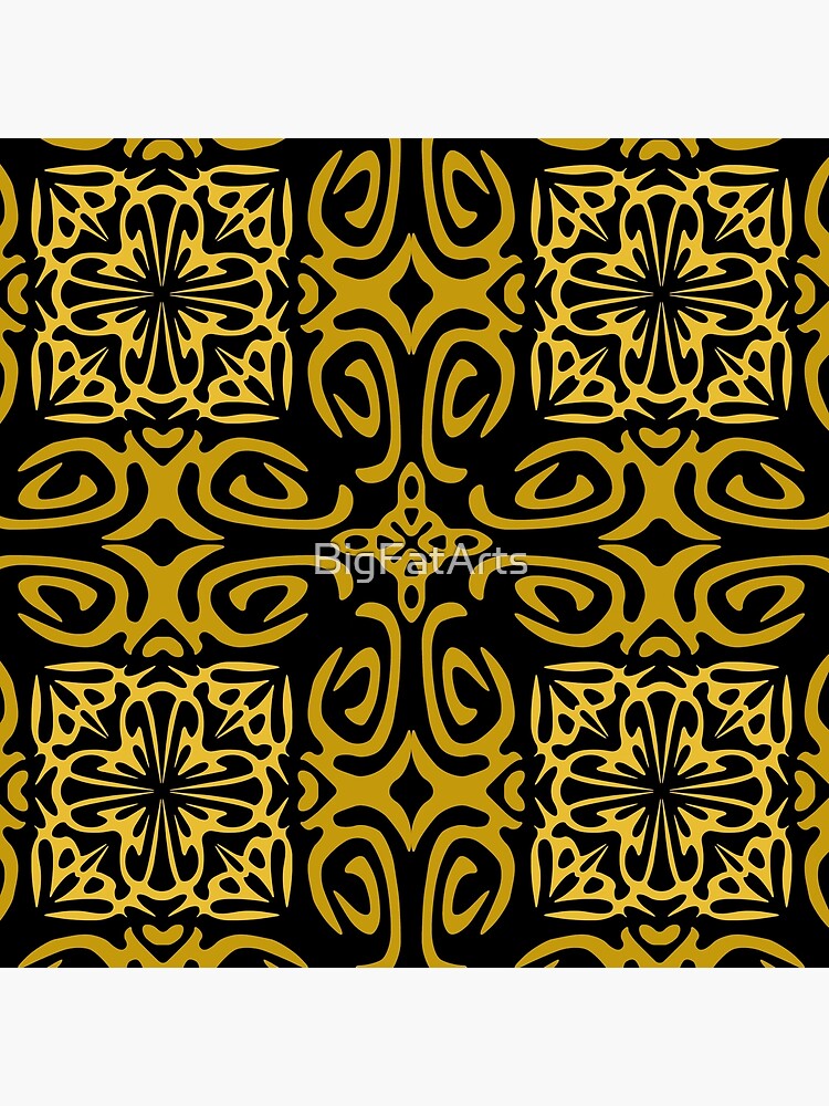 Retro Symmetry Gold by BigFatArts
