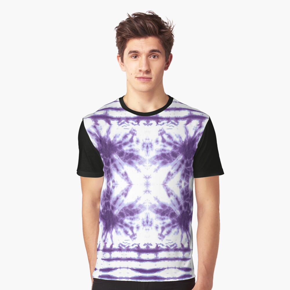 Shibori Beach Violet Graphic T-Shirt