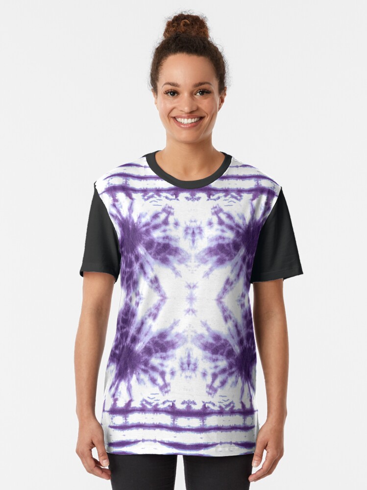 Alternate view of Shibori Beach Violet Graphic T-Shirt