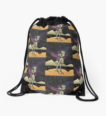 Transparent Eyeball Re-imagined Drawstring Bag