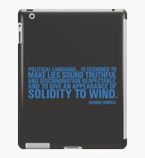 Political Language iPad Case/Skin