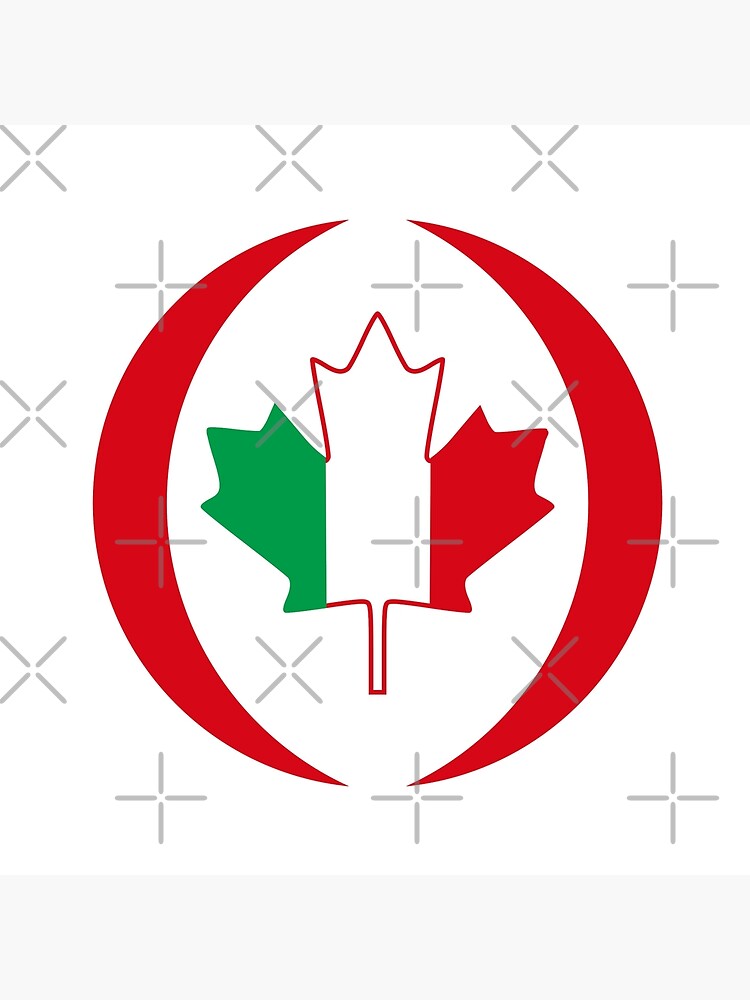 Italian Canadian Multinational Patriot Flag Series by carbonfibreme