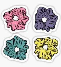 Haar Scrunchie Pastel 4 Pack Sticker