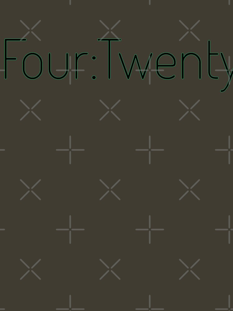 Four:Twenty 4:20 - Black with Green by willpate