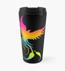 Colorful mythical bird Phoenix Travel Mug