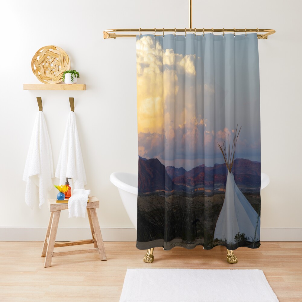 Terlingua Sunset Shower Curtain