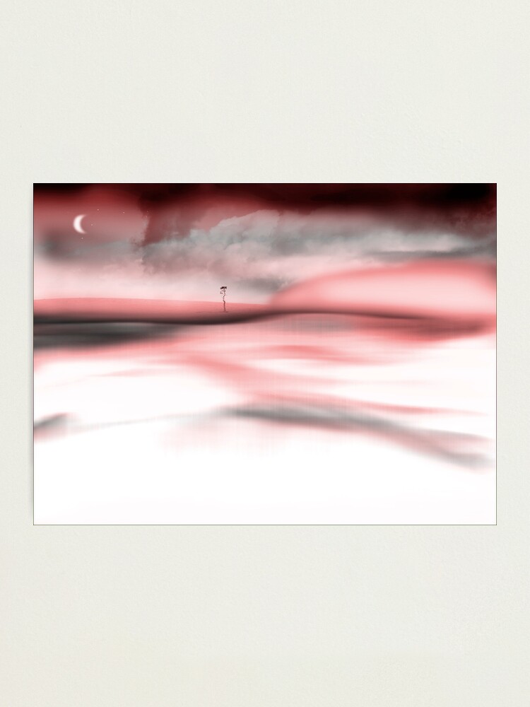 Alternate view of Red Moon Fog Photographic Print